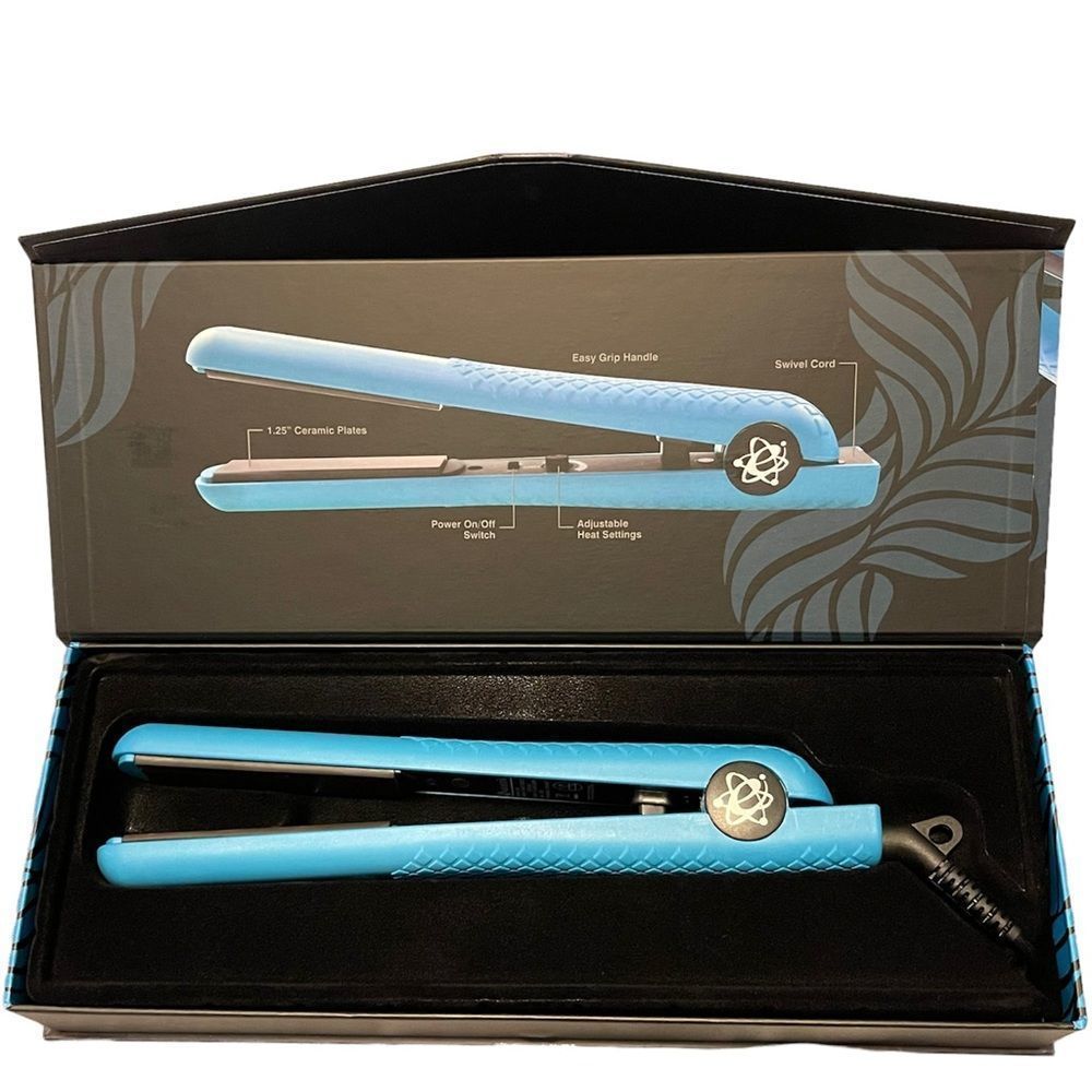 Evalectric hair straightener ocean blue
